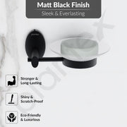 Plantex 304 Grade Stainless Steel Soap Holder for Bathroom/Wall Mounted Soap Holder/Bathroom Accessories - Oreva (Black)