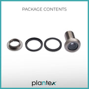 Plantex Door Eye Viewer/Eye Hole for Main Door/Door Eye viewer with 200 Degree Wide View for Peephole - Pack of 2 (Satin)