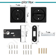 Plantex Baby Latch for Bathroom/Door Latch Lock/Bathroom Latch for Door/Chitkani for Bedroom/Office/Door Latches for Home - (DTM-620, Black)