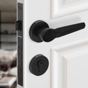 Plantex Heavy Duty Door Lock/Main Door Mortise Lock Handle/Handle Set for Home/Office/Door Accessories - (PT-012, Black)