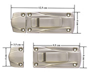 Plantex Heavy Duty Door Stopper/Door Latch for Main Door/Door Lock for Home and Office Doors - Pack of 1 (205 - Satin)
