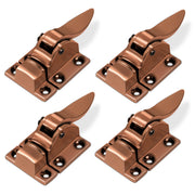 Plantex Cabinet Latch Ã¢â‚¬â€œ Heavy-Duty Hatch Case Bolt for Storage Units, Toolboxes, Kitchen Cabinets & Cupboards - Pack of 4 (Rose Gold)