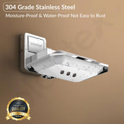 Plantex 304 Grade Stainless Steel Wall Mounted Soap Holder for Bathroom/Soap Dish Stand/Soap Case/Bathroom Accessories - Darcy (Chrome)