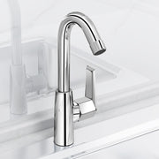 Plantex Kitchen Taps for Home Sink with Swivel Spout/Sink Tap for Kitchen Basin with Teflon Tape/Kitchen Faucets for Sink -Chrome (Celesiya-1246)