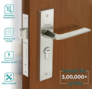 Plantex Heavy-Duty Door Lock - Main Door Lock Set with 3 Keys/5 inch Door Stopper for Home Hydraulic/4 inch Tower Bolt for Home/Offices/Door Latch - Combo