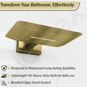 Plantex Soap Holder for Bathroom/Stainless Steel Soap Stand/Soap Case/Soap Dish/Bathroom Accessories - Pack of 1, Aqua (Brass Antique)