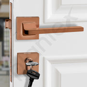 Plantex Main Door Lock for Home/Mortise Door Lock/Main Door Lock Set/Mortice Lock for Door with 3 Years of Warranty (605-PVD Rose Gold)