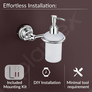 Plantex 304 Grade Stainless Steel Handwash Holder/Wall Mounted Dispenser/Bathroom Accessories - Skyllo (Chrome)