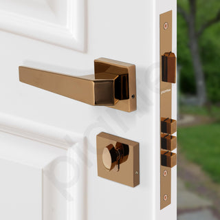 Plantex Premium Main Door Lock With 3 Years Warranty - Mortise Lock Set for Home (PT-004- Rose Gold)