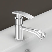 Plantex Long Neck Pillar Tap for Wash Basin with Brass Spindle/Wash Basin Taps for Home/Single Lever Water Tap with Teflon Tape/Bathroom Taps(Samar-Chrome)