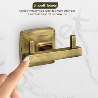 Plantex 304 Grade Stainless Steel Robe Hook/Cloth-Towel Hanger/Door Hanger/Hook/Bathroom Accessories - Squaro (Antique)