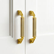 Plantex Aluminium Cabinet Handle/128mm Wardrobe Handle for Home/Cupboard Door Pull-Push Handles for Office - Pack of 2 (Brass Antique & Gold)