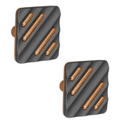 Plantex Knobs for Drawers/Drawer Knobs for Cabinets/Pull-Push Knobs for Kitchen/Bedroom Drawer - Pack of 2 (SH-434, Rose Gold & Grey)