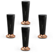Plantex 6 Inch Sofa Leg for Bed Furniture/Aluminium Sofa Leg for Table/Support Legs/Furniture Leg - Pair of 2 (4 Piece) (DTS-87, Black & Rose Gold)