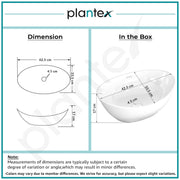 Plantex Ceramic Basin/Wash Basin for Bathroom/Tabletop Wash Basin/Bathroom Basin (Cadiz, White)