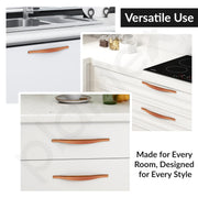 Plantex Cabinet Handle/224mm Handle for Wardrobe/Kitchen Handle/Pull-Push Handle for Home/Office - Pack of 1 (Rose Gold)