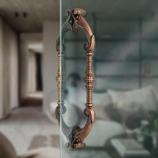 Plantex Door Handle/14 Inch Aluminium Main Door Handle/Pull-Push Doorhandle - (Pack of 2, Copper Antique)