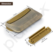 Plantex Drawer Kadi/3 Inch Chest Handle for Drawer/Rectangular Cabinet Kadi/Pull-Push Kadi for Home/Office Drawer - Pack of 2 (DTK-295, Brass Antique & Gold