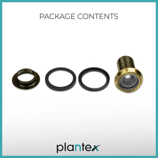 Plantex Door Eye Viewer/Eye Hole for Main Door/Door Eye viewer with 200 Degree Wide View for Peephole - Pack of 3 (Antique)