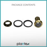 Plantex Door Eye Viewer/Eye Hole for Main Door/Door Eye viewer with 200 Degree Wide View for Peephole - Pack of 3 (Antique)