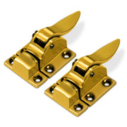 Plantex Cabinet Latch ÃƒÂ¢Ã¢â€šÂ¬Ã¢â‚¬Å“ Heavy-Duty Hatch Case Bolt for Storage Units, Toolboxes, Kitchen Cabinets & Cupboards - Pack of 2 (Gold)