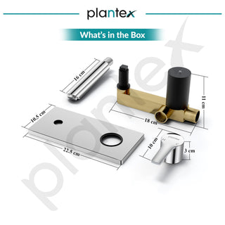 Plantex Pure Brass Basin Mixer Tap Hot and Cold/Tap for Wash Basin with Brass Wall Flange and Teflon Tape-7 Year Warranty by Plantex (BAL-527 -Chrome Finish)