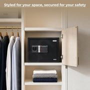Plantex 34 Ltr. Safe Locker For Home/Digital Locker/Electronic Safety Locker with Master & User Dual Code Access with Emergency Key/2 Years Warranty By Plantex (Black)