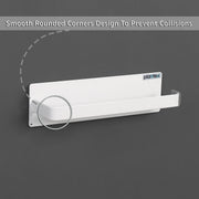 Plantex Magnetic Tissue Paper Holder for Kitchen and Bathroom - Tissue Box Stand for Kitchen Accessories (White)