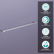 Plantex Stainless Steel Towel Hanger for Bathroom/Single Towel Rod/Towel Stand for Kitchen/Bathroom Accessories (24-inch) Chrome