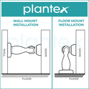 Plantex Magnetic Door Stopper for Home - 4 Inch Silver Matt Door Holder for Main Door