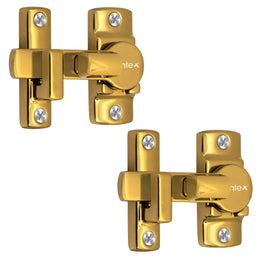 Plantex Door Latch/Door Lock Latch for Balcony/Bathroom/Bedroom/Garden/Baby Latch Lock for Door/Lock Latch for Door/Chitkani/Door Back Stopper - Pack of 2 (Gold)