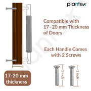 Plantex Cabinet Handle/Kitchen Cabinet Door Handle/Wardrobe/224 mm Cupboard Handle/Door Pull-Push Handle for Home/Office - Pack of 2 (Rose Gold)