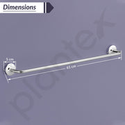 Plantex 304 Grade Stainless Steel Towel Hanger for Bathroom/Single Towel Rod/Towel Bar/Bathroom Accessories - Daizy (Chrome)