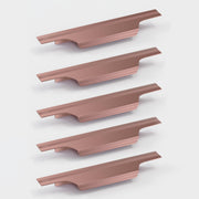 Plantex Profile Handle for Kitchen Cabinet/8 Inch Alluminium Drawer Profile Handle/Wardrobe Pull Handle for Home/Office/Hotel - Pack of 5 (Rose Gold)