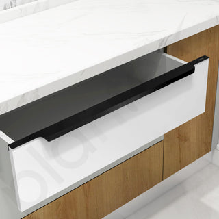 Plantex Profile Handle for Kitchen Cabinet/32 Inch Alluminium Drawer Profile Handle/Wardrobe Pull Handle for Home/Office/Hotel - Pack of 3 (Black)