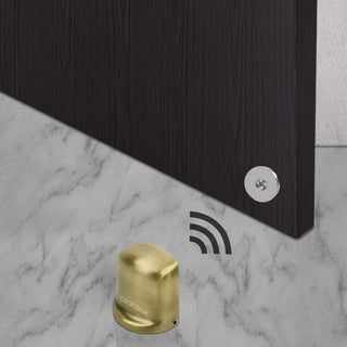 Plantex Heavy Duty Door Magnet Stopper/Door Catch Holder for Home/Office/Hotel, Floor Mounted Soft-Catcher to Hold Wooden/Glass/PVC Door - Pack of 8 (193 - Brass Antique)