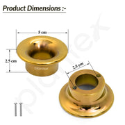Plantex Knobs for Cabinet/Drawer Knobs/Round Knobs for Cabinets/Pull-Push Knob for Kitchen/Bedroom Drawer - Pack of 3 (Gold)