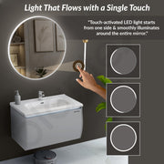 Plantex Unbreakable Plywood Vanity Set for Bathroom/Undermount Washbasin with Cabinet/Bathroom Organizer with Coupling & Mirror Cabinet with Sensor & Defogger Function - (NZBC-12)