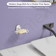 Plantex 304 Grade Stainless Steel Soap Holder Stand for Bathroom and Wash Basin/Wall mounted Soap Holder/Soap Dish/bathroom Accessories (Chrome)