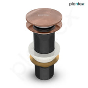 Plantex Pure Brass Waste Coupling for Wash Basin/ 5 inch Drain Out let System Full Thread Pop up Matt Waste Coupling for Wash Basin - Pack of 1 (Matt Rose Gold)