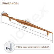Plantex Cabinet Handle/Kitchen Cabinet Door Handle/Wardrobe/224 mm Cupboard Handle/Door Pull-Push Handle for Home/Office - Pack of 2 (Rose Gold)