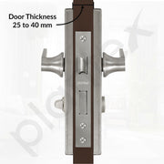 Plantex Stainless Steel Door Lock Ã¢â‚¬â€œ Bathroom Door Lock/Mortise 8inch Keyless Plate Handle Set for Home/Bathroom/Storeroom/Balcony/Office - Pack of 1 (DTM-659, Matt)