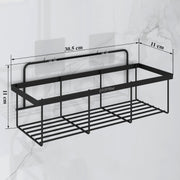 Plantex Bathroom Organiser Without Drill/Self Adhesive Bathroom Shelf/Washroom Organizer - GI Steel, Powder Coated (Pack of 3)