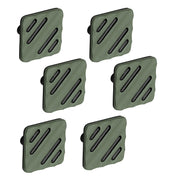 Plantex Knobs for Drawers/Drawer Knobs for Cabinets/Pull-Push Knobs for Kitchen/Bedroom Drawer - Pack of 6 (SH-434, DC-Black & Green)