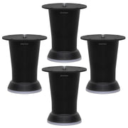 plantex Heavy Duty Stainless Steel 4 inch Sofa Leg/Bed Furniture Leg Pair for Home/Furniture Sofa Legs for Table/Sofa Support Legs/Sofa Furniture Leg (Black) Set of 4 Pcs