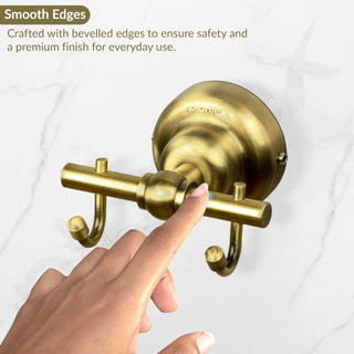 Plantex 304 Grade Stainless Steel Robe Hook/Cloth-Towel Hanger/Napkin Hanger/Bathroom Accessories - Skyllo (Antique)
