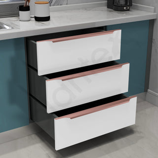 Plantex Profile Handle for Kitchen Cabinet/26 Inch Alluminium Drawer Profile Handle/Wardrobe Pull Handle for Home/Office/Hotel - Pack of 1 (Rose Gold)