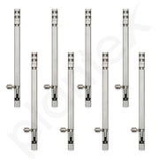 Plantex Stainless Steel Tower Bolt/Tower Bolt for Home,Offices Doors & Windows/8 Inch Tower Bolt for Main Door/Door Latch/Kundi/Chitakini/Door Latch for Windows - Pack of 8 (Satin)