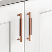 Plantex Cabinet Handle/Kitchen Cabinet Door Handle/Wardrobe/160 mm Cupboard Handle/Door Pull-Push Handle for Home/Office - Pack of 2 (Rose Gold)