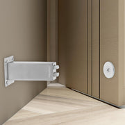Plantex Stainless Steel Wall-Mounted Magnetic Door Stopper/Door Magnets to Hold Door/Door Catcher for Wooden Door - Pack of 4 (Matt Silver)